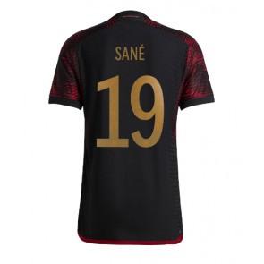 Germany Leroy Sane #19 Replica Away Stadium Shirt World Cup 2022 Short Sleeve